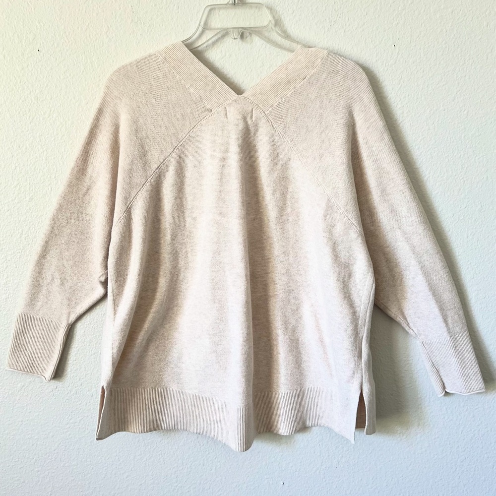 Lou & Gray Double V Cotton Sweater - Picture 6 of 10